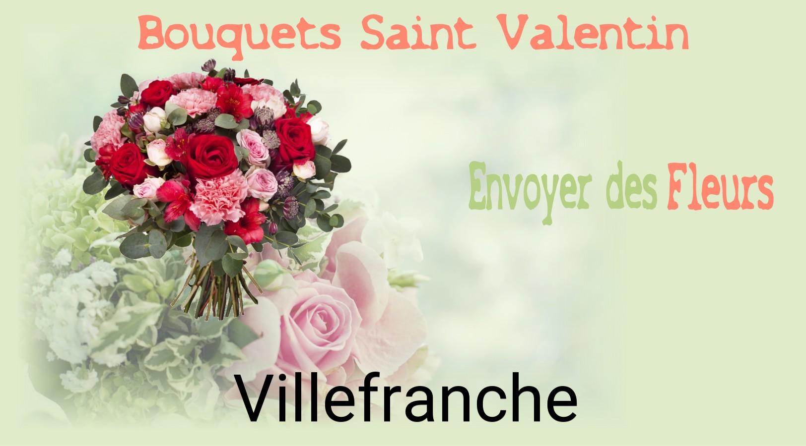 Roses de Saint-Valentin livrées à Villefranche